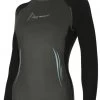 Aqua Sphere Aqua Skin Top Long Sleeve Lady Grey/Black -Swimgear Haven aqua sphere aqua skin top long sleeve lady grey black original