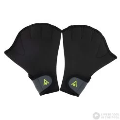 Aqua Sphere Swim Gloves Black/Bright Yellow -Swimgear Haven aqua sphere swim gloves black bright yellow original 2