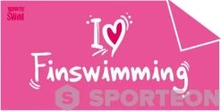 BornToSwim I Love Finswimming Towel -Swimgear Haven borntoswim i love finswimming towel original 2
