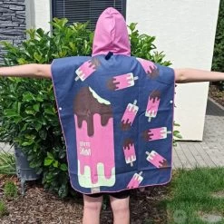 BornToSwim Ice Cream Poncho Junior Blue/Pink -Swimgear Haven borntoswim ice cream poncho junior blue pink original 2