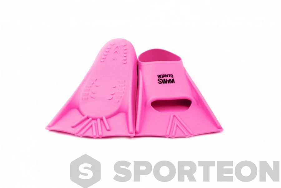 BornToSwim Junior Short Fins Pink 4 BornToSwim Junior Short Fins Pink - Image 2