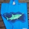 BornToSwim Shark Poncho Junior Blue -Swimgear Haven borntoswim shark poncho junior blue original