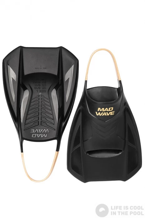 Mad Wave Open Heel Training Fin Black 4 Mad Wave Open Heel Training Fin Black - Image 2