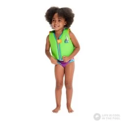 Speedo Character Printed Float Vest Chima Azure Blue/Fluro Green -Swimgear Haven speedo character printed float vest chima azure blue fluro green original 2