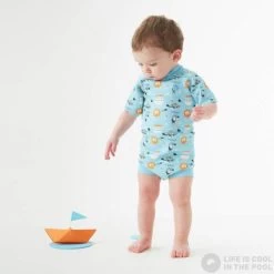 Splash About Happy Nappy Wetsuit Noah's Ark -Swimgear Haven splash about happy nappy wetsuit noah s ark original 2