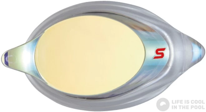 Swans SRXCL-MPAF Mirrored Optic Lens Racing Clear/Yellow 3 Swans SRXCL-MPAF Mirrored Optic Lens Racing Clear/Yellow