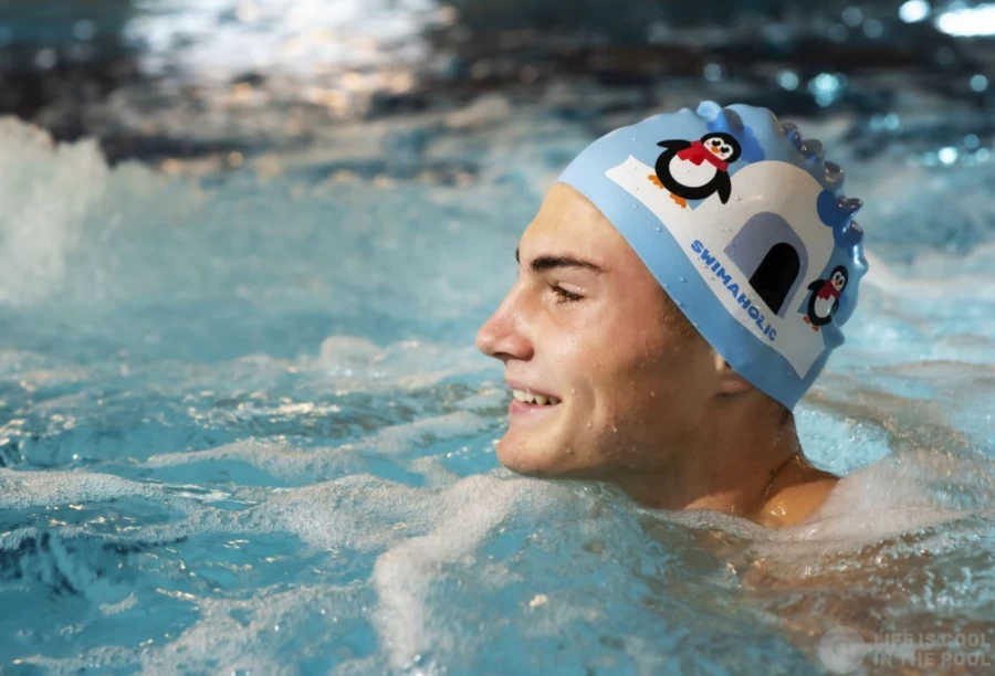 Swimaholic Christmas Penguin Cap 4 Swimaholic Christmas Penguin Cap - Image 2