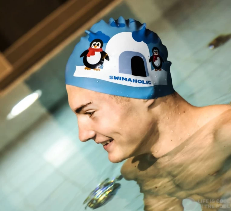 Swimaholic Christmas Penguin Cap 5 Swimaholic Christmas Penguin Cap - Image 3