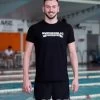 Swimaholic Life Is Cool In The Pool T-Shirt Men Black -Swimgear Haven swimaholic life is cool in the pool t shirt men black original