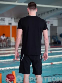 Swimaholic Life Is Cool In The Pool T-Shirt Men Black -Swimgear Haven swimaholic life is cool in the pool t shirt men black original 3