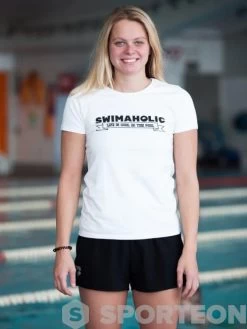 Swimaholic Life Is Cool In The Pool T-Shirt Women White