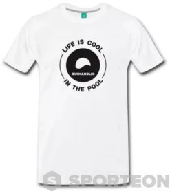 Swimaholic Logo T-Shirt Men White -Swimgear Haven swimaholic logo t shirt men white original 1