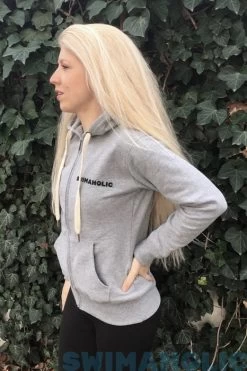 Swimaholic Zip Through Hood Women Heater Grey Melange -Swimgear Haven swimaholic zip through hood women heater grey melange original 2