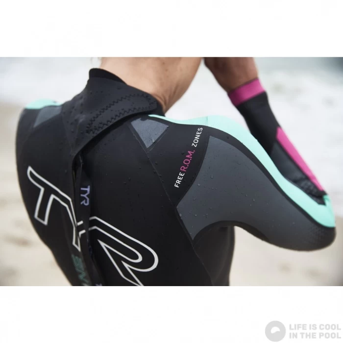 Tyr Hurricane Wetsuit Cat 5 Women Black/Turquoise/Fuchsia 7 Tyr Hurricane Wetsuit Cat 5 Women Black/Turquoise/Fuchsia - Image 5